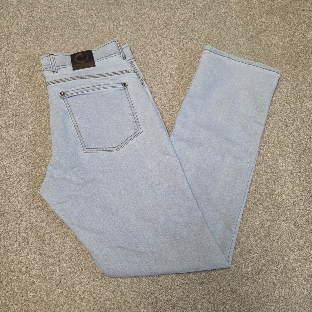 Origin USA Straight Jeans Men's 34x34 Light Wash Stretch Denim NWOT Made in USA